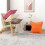 Textured Square Cushion Case for Couch Sofa Bed, Corduroy Decorative Throw Pillow Covers Easy Insertion Removal, Soft Cross Patchwork Invisible 5