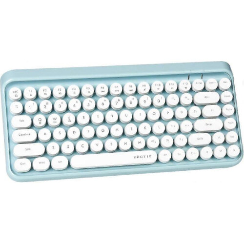Portable Retro Typewriter Keyboard, Mirror Plane Wireless Connectivity, 84-Key Compact Design for Seamless Typing Experience, Auto Power-Saving Mode 2