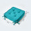 Homescapes (Teal) Cotton Dining Chair Booster Cushion 3