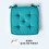Homescapes (Teal) Cotton Dining Chair Booster Cushion 5
