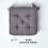Homescapes (Grey) Cotton Dining Chair Booster Cushion 5