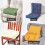 Homescapes (Grey) Cotton Dining Chair Booster Cushion 9