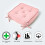 Homescapes (Pink) Cotton Dining Chair Booster Cushion 4