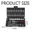 All-inclusive 1/4 Inch Drive Socket Set, Bit Socket Set Ideal for Automotive Maintenance, Includes Quick-release Spinner Handle and Storage Case 4