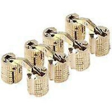 (As show, One size) Cylindrical Hinges, 180 Opening Angle, Brass Concealed Hinges, Invisible Hinges for Jewelry Box, Gift Box (14mm, Set of 4),-Versailles