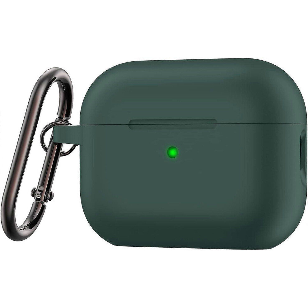 (As Show, One Size) Airpods Pro 2Nd Generation Case Cover 2022, Soft Silicone Skin Cover Shock-Absorbing Protective Case With Keychain For New Apple A Black 4631153676741