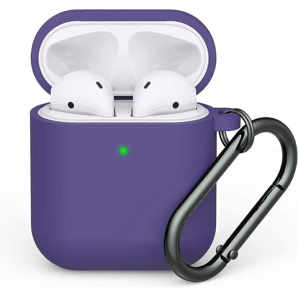 (As Show, One Size) Airpods Case Cover, Lelong Soft Silicone Protective Case Cover With Keychain For Apple Airpods 2Nd 1St Charging Case Men Women [Fr 4631153677649