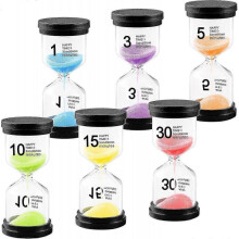 Non-Toxic Sand Multi-Color Sand Timers, Shock-Resistance with Compact Decorative Design, Visual Time Management for Kids And Adults, Durable Abs