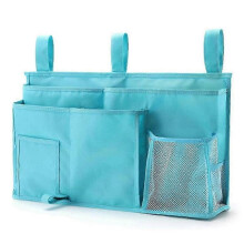 Hospital Bed Organizer, Waterproof Oxford Fabric Bedside Storage Caddy with Multi-Storage Pockets for Top Bunks College Dorm Rooms Baby Cribs