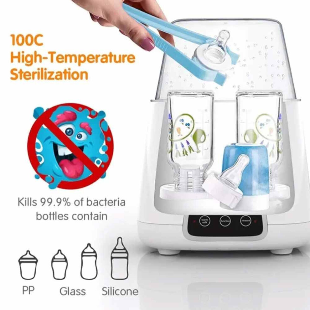 Baby Bottle Warmer Steriliser Fast Milk Warmer with LCD Display and Timer