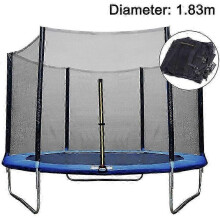 Universal Trampoline Safety Net, Breathable and Weather Resistant, 360-degree View, High Performance for Years, with Easy Installation and Adjustable