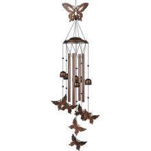 Handcrafted Artistry, Butterfly Wind Chimes Outdoor Clearance with Hollow Tube Structure And Butterfly Design, Perfect Gift for Various Occasions