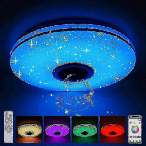 36w Led Deckenleuchte Dimmbar Mit Bluetooth Lautsprecher,led Deckenlampe Mit Fernbedienung Oder App-