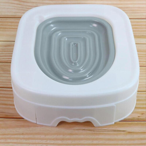 (Gray)Cat Toilet Training System Reusable Plastic Sand Box Mat Cat Trainer Reusable Automatic Trainer 1