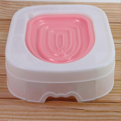 (Pink)Cat Toilet Training System Reusable Plastic Sand Box Mat Cat Trainer Reusable Automatic Trainer 1
