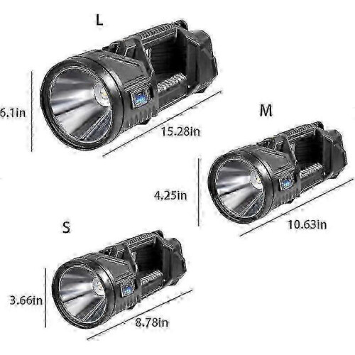 (M) New German 1000000 Lumens Waterproof Spot Lights Handheld Large Searchlight 1