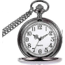 (Black) "Mens Pocket Watch With Chain, Classic Vintage Quartz Pendant Fob Pocket Watches,men Pocket Watch As Retro Gifts For Father's Day/birthday"
