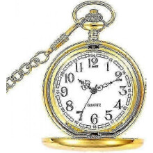 (Gold) "Mens Pocket Watch With Chain, Classic Vintage Quartz Pendant Fob Pocket Watches,men Pocket Watch As Retro Gifts For Father's Day/birthday"