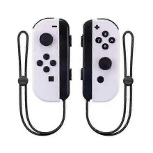 (WHITE) Joycon Wireless Controller For Nintendo Switch,Support Wake-up Function,Left Right Remote Controllers With Wrist Strap