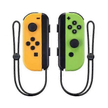 (Yellow Green) Joycon Wireless Controller For Nintendo Switch,Support Wake-up Function,Left Right Remote Controllers With Wrist Strap