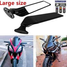 (big miror only) Qx For Honda Cbr1000rr Cbr600rr Cbr 250r 300r 400rr 500r Motorcycle Mirror Modified Wind Wing Adjustable Rotating Rearview Mirror