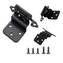 20 Pcs 3/8-inch Cabinet Door Hinges Inset Closing Cabinet Hinges Kitchen Cabinet Semi Concealed Hin