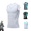 (2XL, white) Posture Corrector Vest For Men, Ionic Shaping Sleeveless Shirt 1