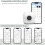 Sticker Printer, Mini Printer, Inkless Sticker Printer, Mini Sticker Printer, 3 Rolls Sticker, Study Notes 3