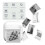 Sticker Printer, Mini Printer, Inkless Sticker Printer, Mini Sticker Printer, 3 Rolls Sticker, Study Notes 5
