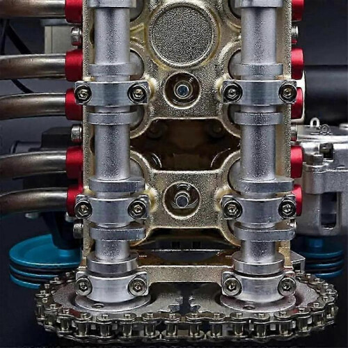 (Four cylinder) 8-Cylinder Full Metal Car Engine Model, Resin Car Engine Model Kit 2