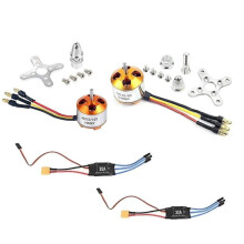 2pack 2212 1400kv/2200kv Brushless Outrunner Motor with Mount 10t/6t+30a Xt60 Esc for Rc Aircraft Quadcopter Ufo