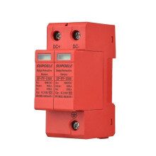 (2P) Dc 1000v Surge Protective Device 3p 40ka Surge Arrester Photovoltaic Pv Thunder Proof Protector Breaker Din Rail Installation