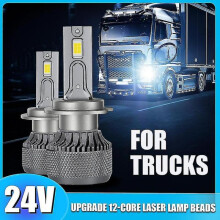 (H7) Power Supply 24v Led Truck Headlight H7 Led Canbus H1 H3 H4 H11 9005 Hb3 9006 Hb4 9012 Hir2 Truck Lorry Light 24v Headlight Bulb -xx