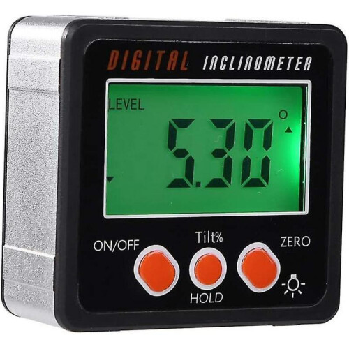 Angle Measure Horizontal Angle Digital Meter Inclinometer, Digital Electronic Level Box Magnetic Base Measuring Tools