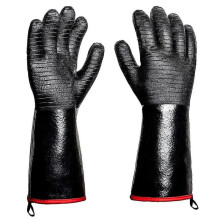 Bbq Gloves - 1472f Thicken Heat Resistant Gloves W/s-hook 14 In Kitchen Oven Mitts Waterproof Gril