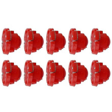 (Red) 10pcs T3 Led 1smd 12v Car Dashboard Indicator Light Interior Reading Lamp Bulbs