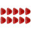 (Red) 10pcs T3 Led 1smd 12v Car Dashboard Indicator Light Interior Reading Lamp Bulbs 1