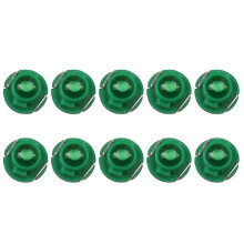 (Green) 10pcs T3 Led 1smd 12v Car Dashboard Indicator Light Interior Reading Lamp Bulbs