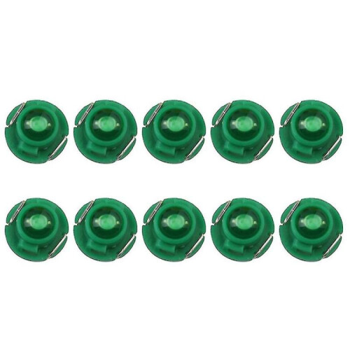 (Green) 10pcs T3 Led 1smd 12v Car Dashboard Indicator Light Interior Reading Lamp Bulbs