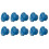 (Blue) 10pcs T3 Led 1smd 12v Car Dashboard Indicator Light Interior Reading Lamp Bulbs 1