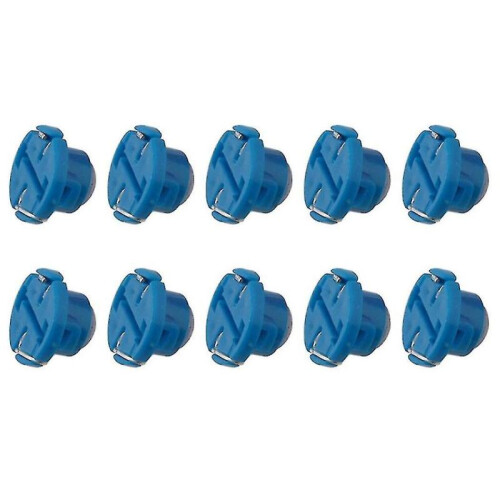 (Blue) 10pcs T3 Led 1smd 12v Car Dashboard Indicator Light Interior Reading Lamp Bulbs