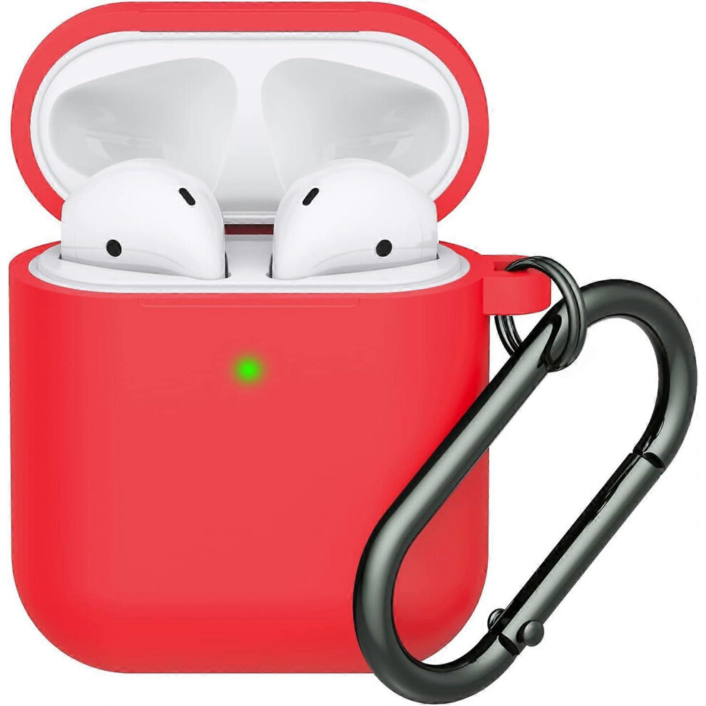(As Show, One Size) Airpods Case Cover, Lelong Soft Silicone Protective Case Cover With Keychain For Apple Airpods 2Nd 1St Charging Case Men Women [Fr 4632461642008
