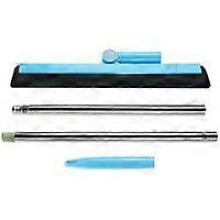(As show, One size) Rubber Floor Squeegee Broom With Handle, Shower Glass Floor Squeegee, Bathroom Squeegee, Sponge Broom Replaceable Blade Squeegee
