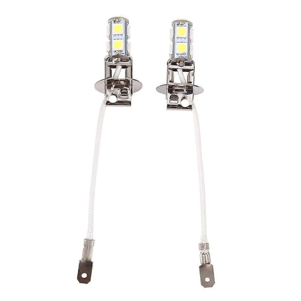 (As Show, One Size) 2Pcs H3 Led Fog 3000 Lumens Extremely Bright Bulbs Replacement For Cars, Trucks Light 4631466859930