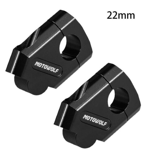 (22mm, Black) 28mm 22mm Handle Bar Clamp Motorcycle Handlebar Riser Mount- Durable From Chuai Du 1