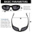 (grey) 3pcs Motorcycle Riding Glasses Padding Goggles Uv Protection Dustproof Windproof, Grey+white+yellow 2