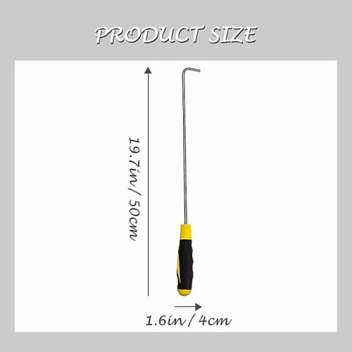 T Hook Spring Pull Hook Well Lid Lift Hooks Roller Shutter Door Hook Draw Rod for Cordless Window Blinds Shades Manhole Hook Rubber Handle Hook Shutte 1