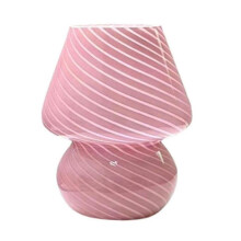 Glass Led Desk Lamp Mushroom Shaped Table Lamp Bedroom Bedside Kids Room Desk Table Lamp Decoration