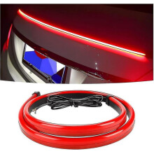 Car Led Brake Led Strip Light, 35inch Universal Red Third Car Brake Light Strip, 144led Dc12v High Mount Stop Brake Light Bar for Vehicles Trucks Cars