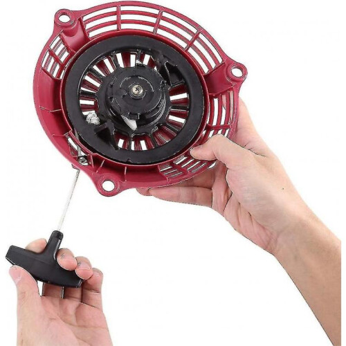 Recoil Starter Starter Rewind Handle for Honda Gcv135 Gcv160 En2000 Engine Lawn Mower Generator Manual Pull Starter Red 1